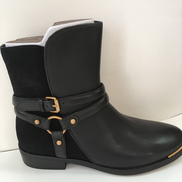 ❌SOLD❌UGG Leather and Suede Boots w/Gold Details - Picture 6 of 8